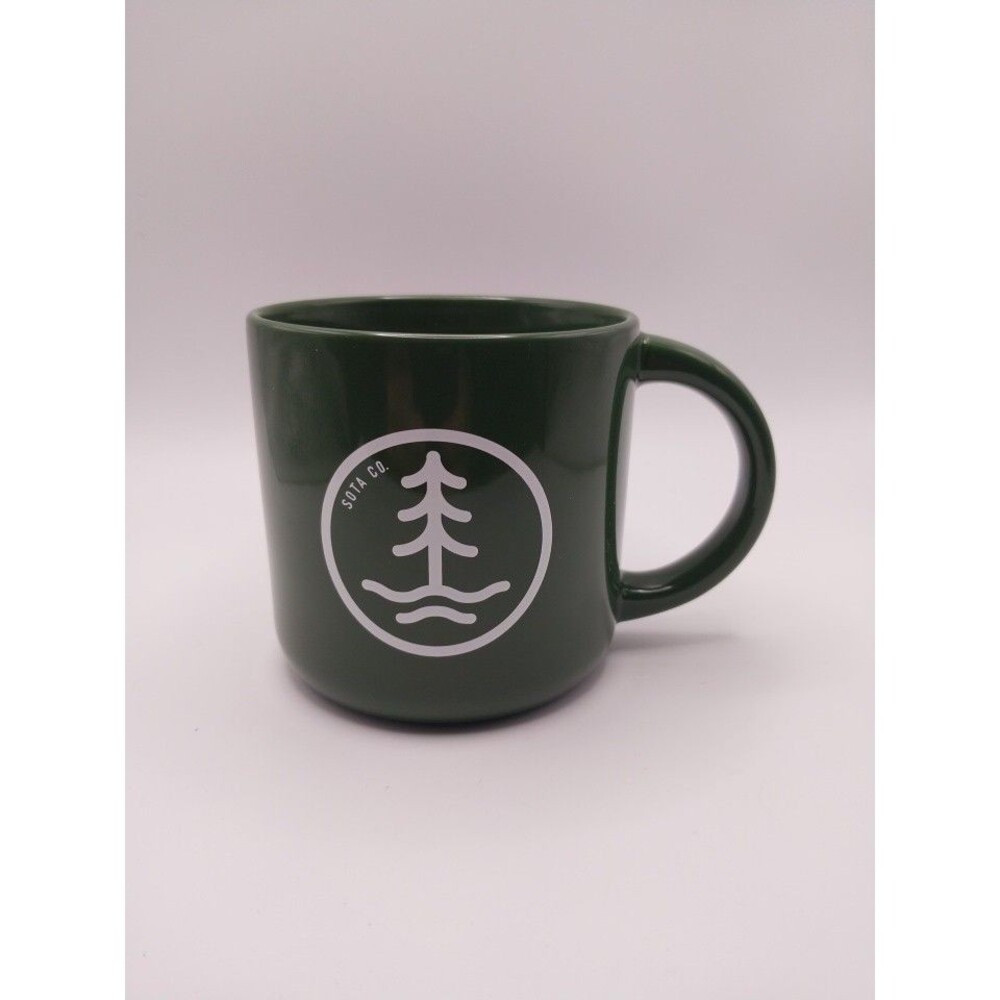Sota Clothing Co Legends Mug Forest Green White Pine Tree Ceramic Coffee Cup...